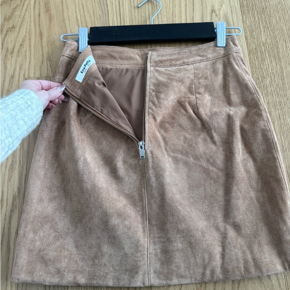 Ena Pelly suede & leather mini skirt size US 4 - Picture 3 of 9